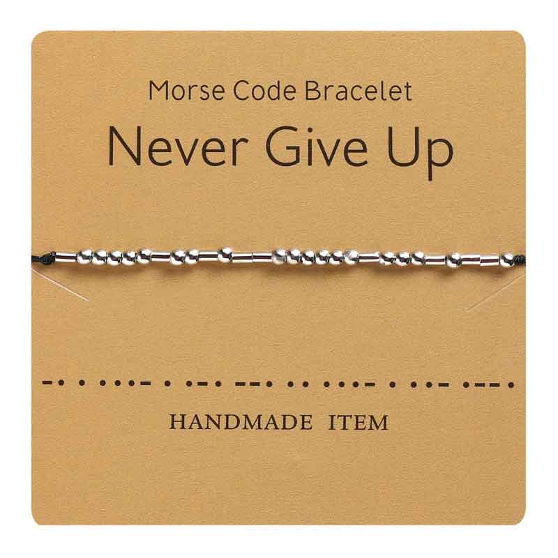 Morse Code Adjustable Bracelet