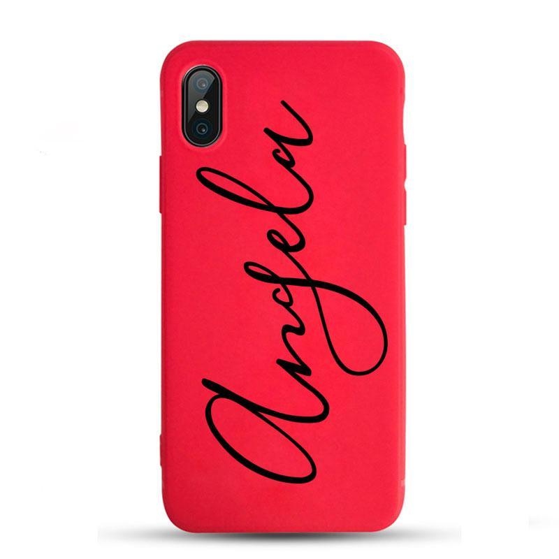 Red Phone Case with Name