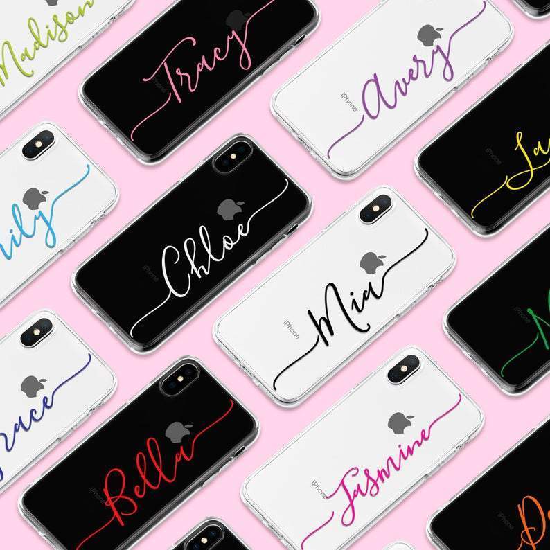 Clear Phone Case with Custom Name